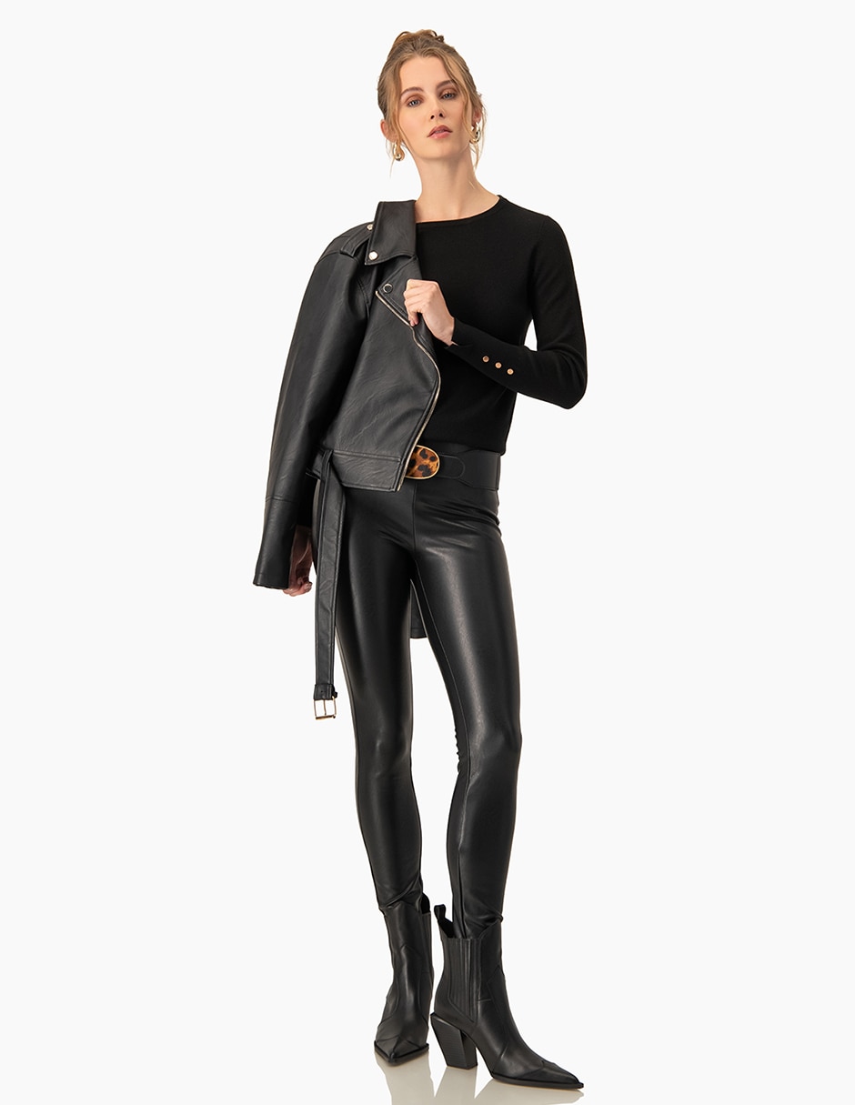 Suéter cuello redondo para mujer 4