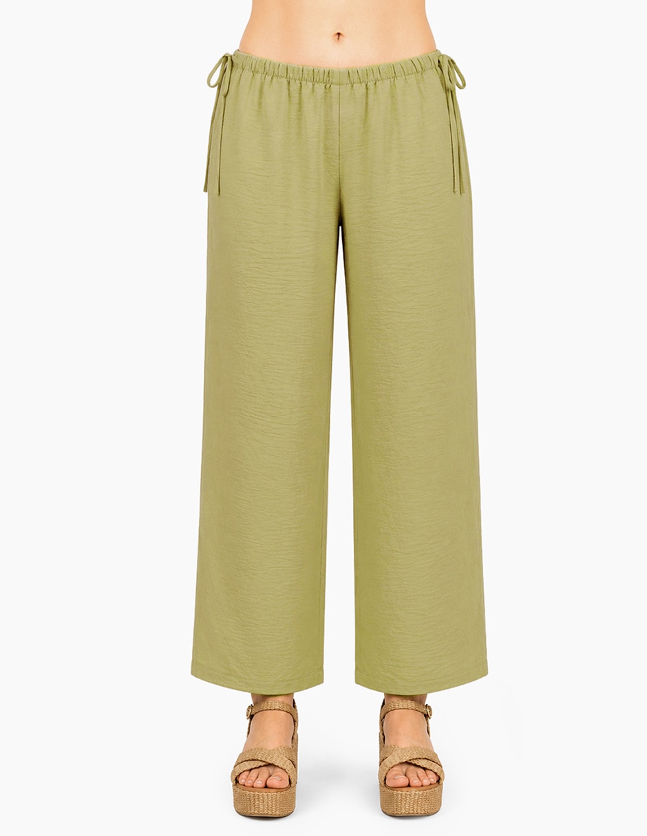 Pantalón regular amplio para mujer 1