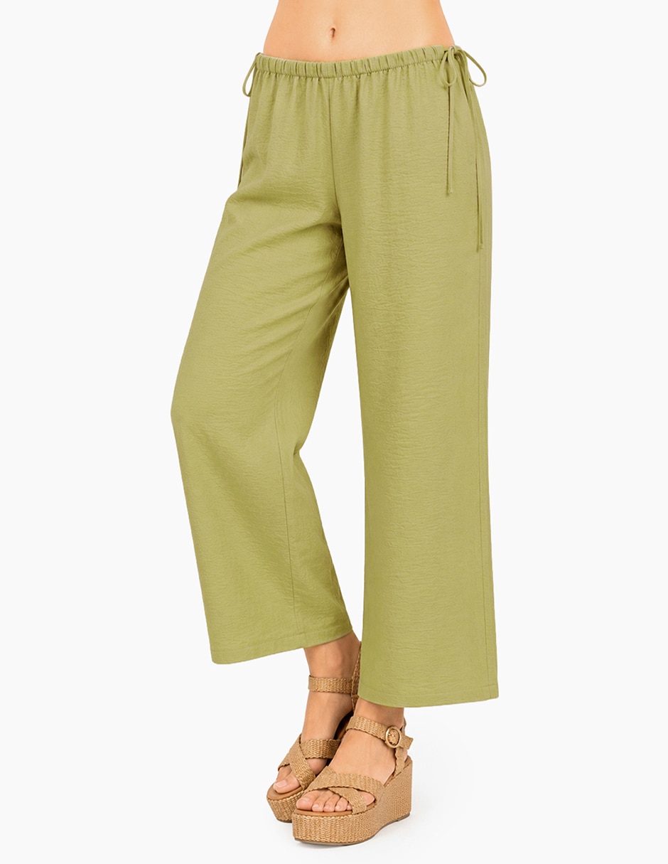 Pantalón regular amplio para mujer 3