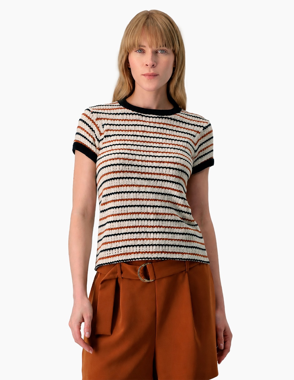 Blusa ivonne manga corta para mujer