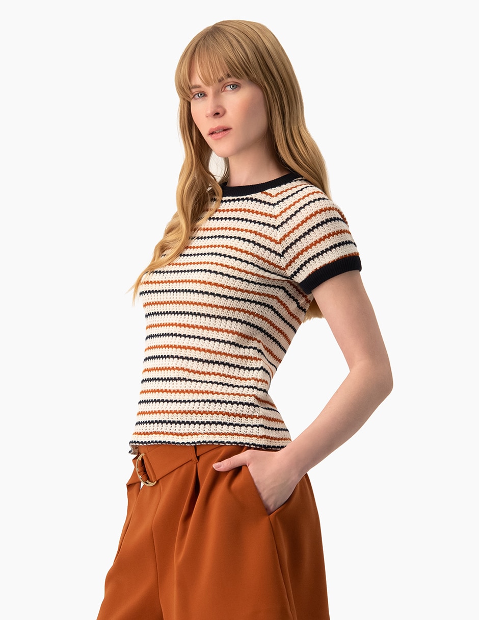 Blusa ivonne manga corta para mujer