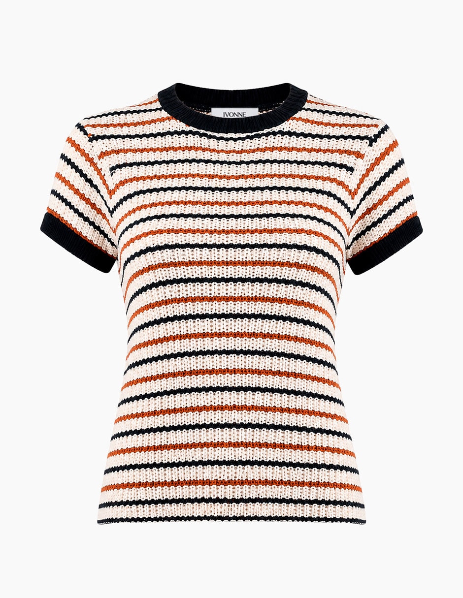 Blusa ivonne manga corta para mujer
