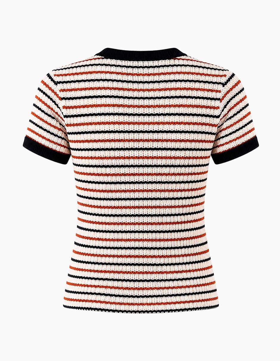 Blusa ivonne manga corta para mujer