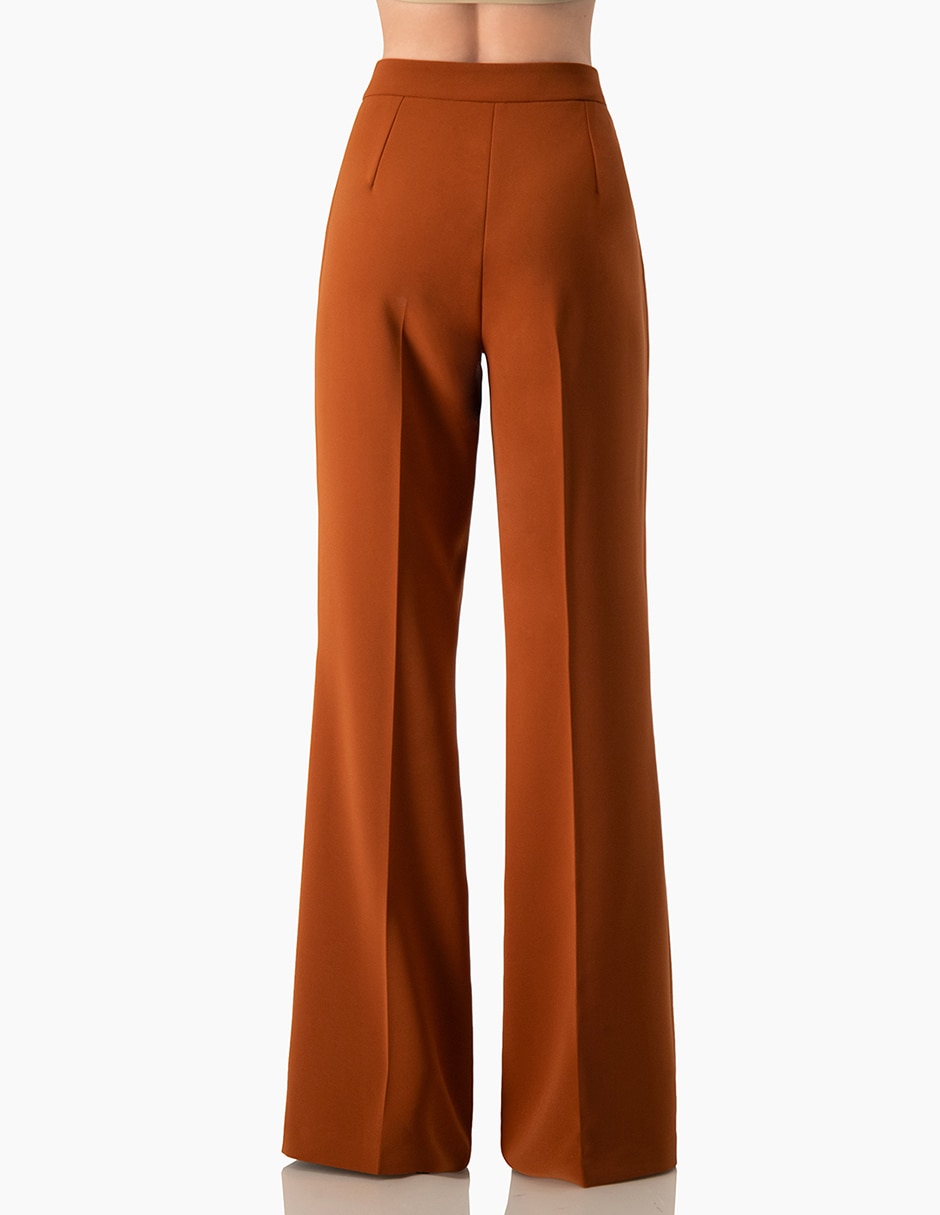 Pantalón regular acampanado para mujer 2