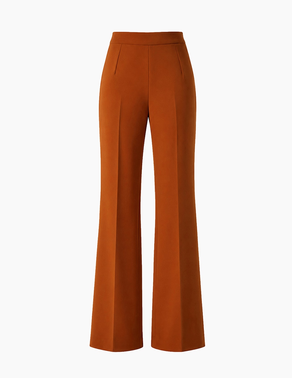 Pantalón regular acampanado para mujer 8