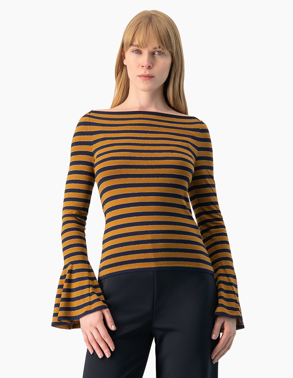 Blusa manga larga para mujer