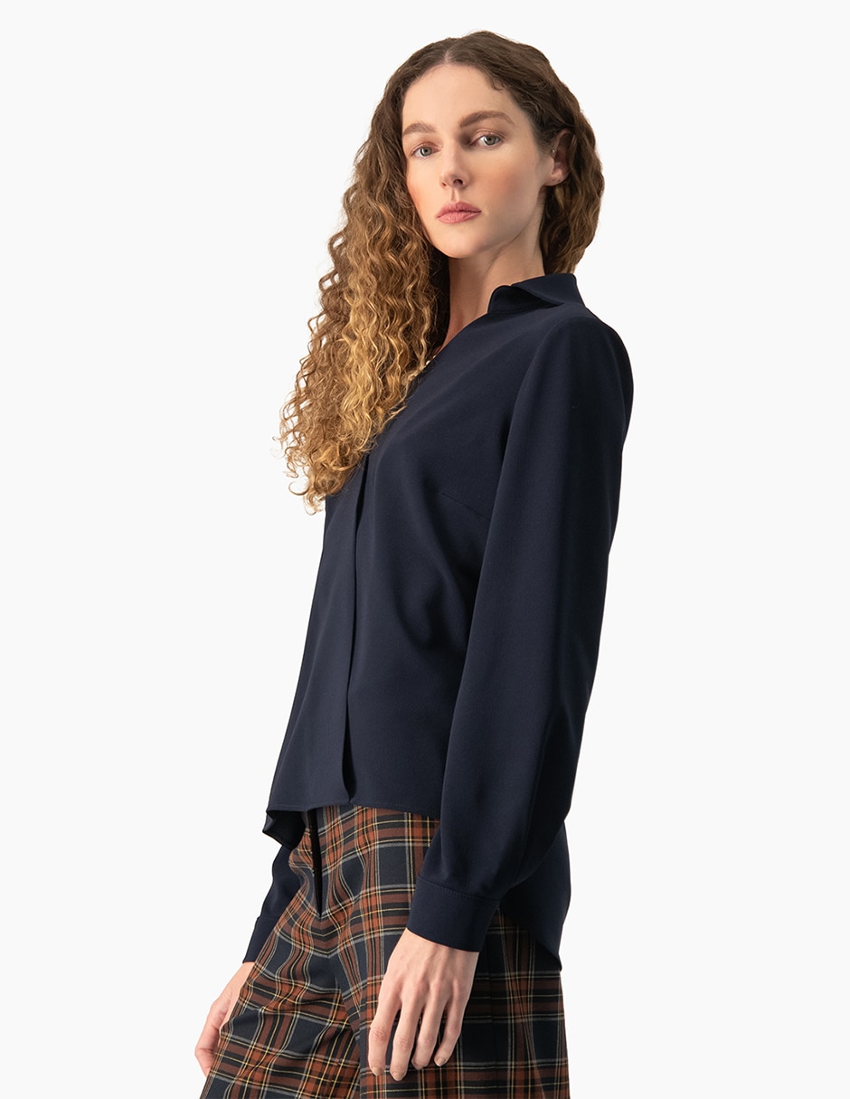 Blusa ivonne manga larga para mujer
