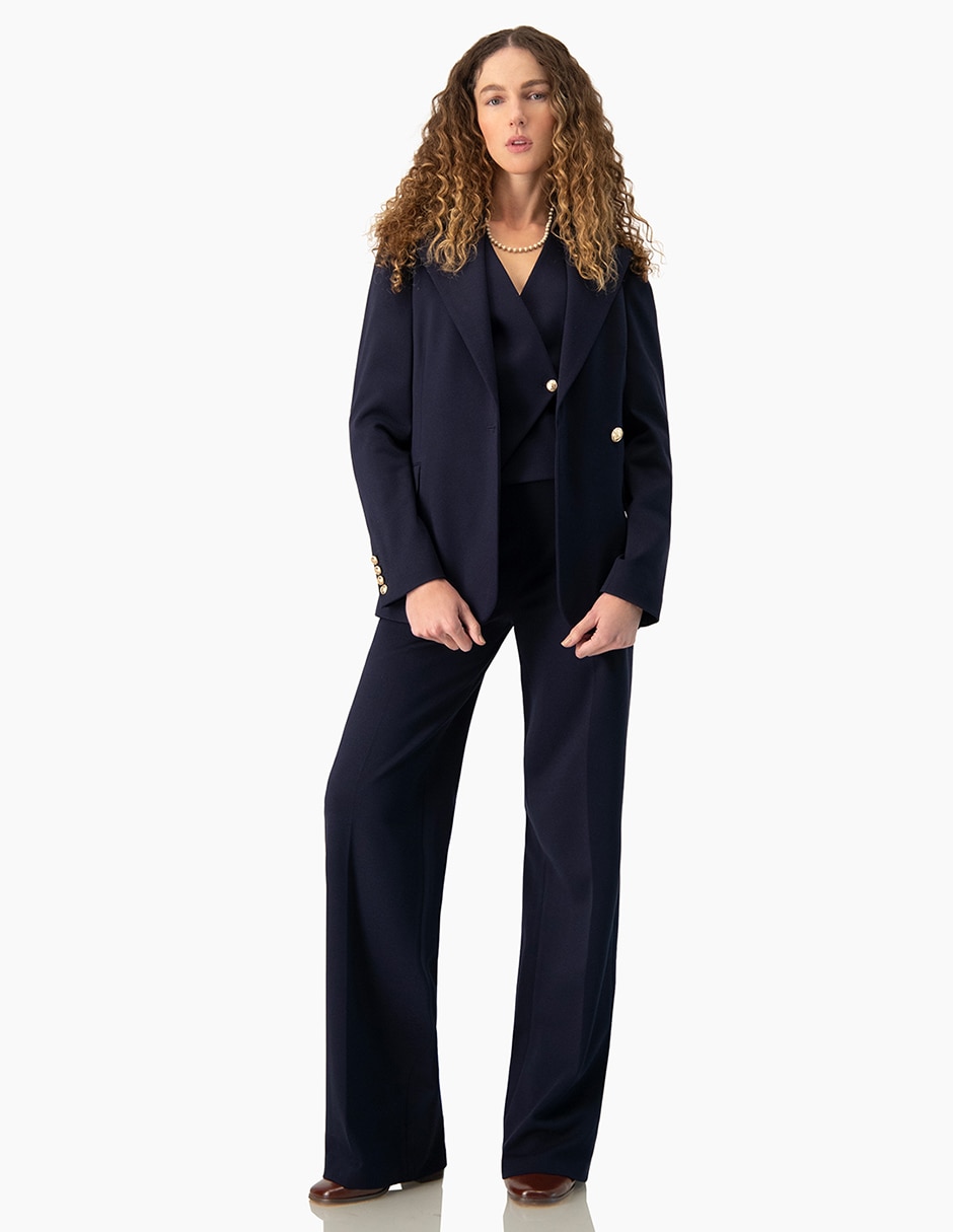 Pantalón regular recto para mujer 4