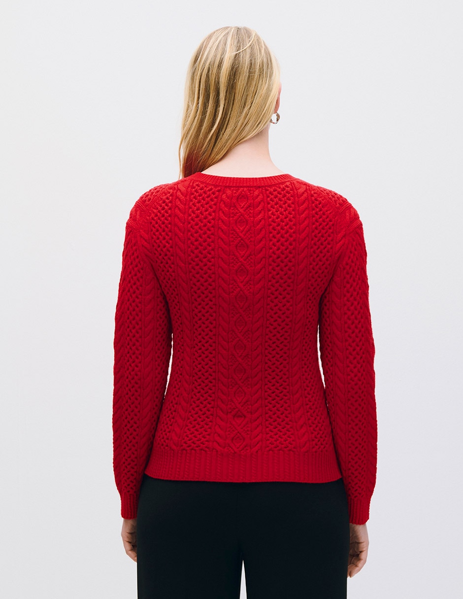 Suéter cuello redondo para mujer 3