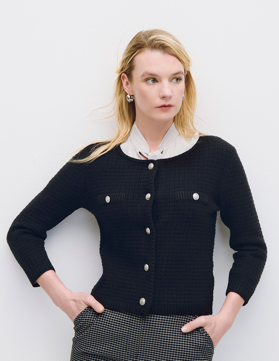 Suéter cuello redondo para mujer Suéter cuello redondo para mujer