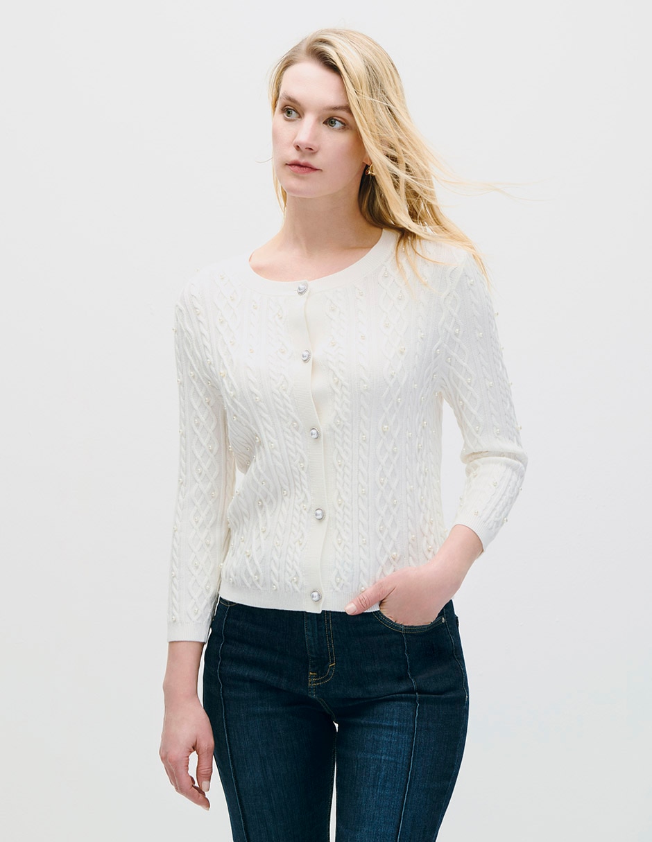 Suéter cuello redondo para mujer Suéter cuello redondo para mujer