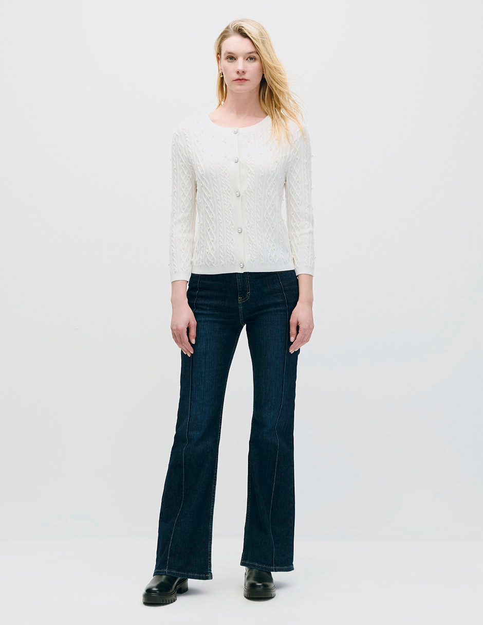 Suéter cuello redondo para mujer 2