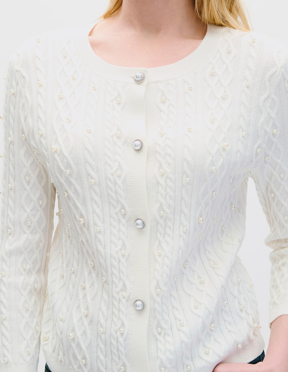 Suéter cuello redondo para mujer 4