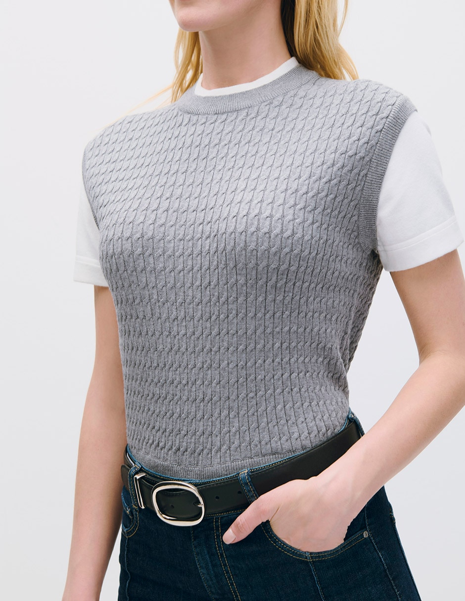 Blusa manga corta para mujer 4