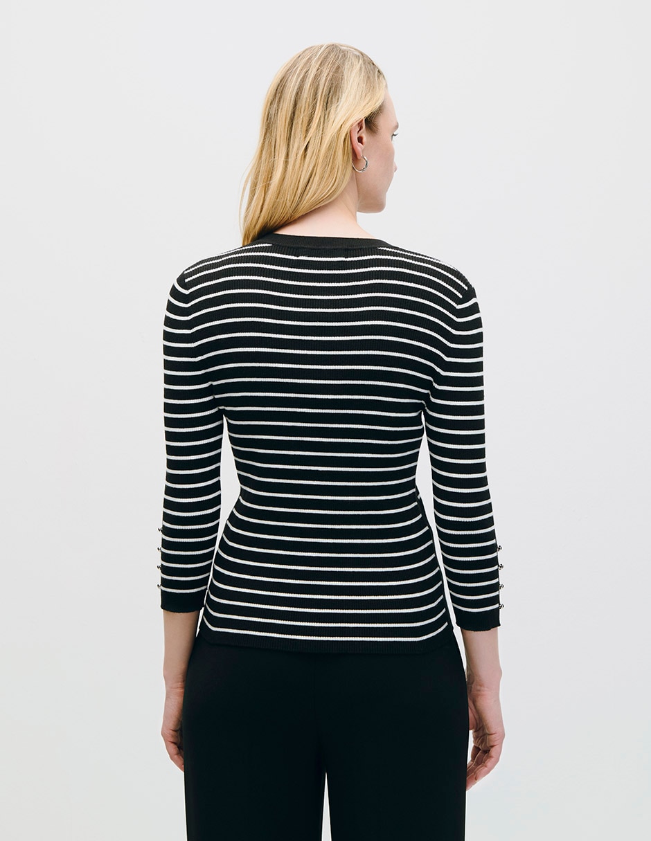 Suéter cuello redondo para mujer 3