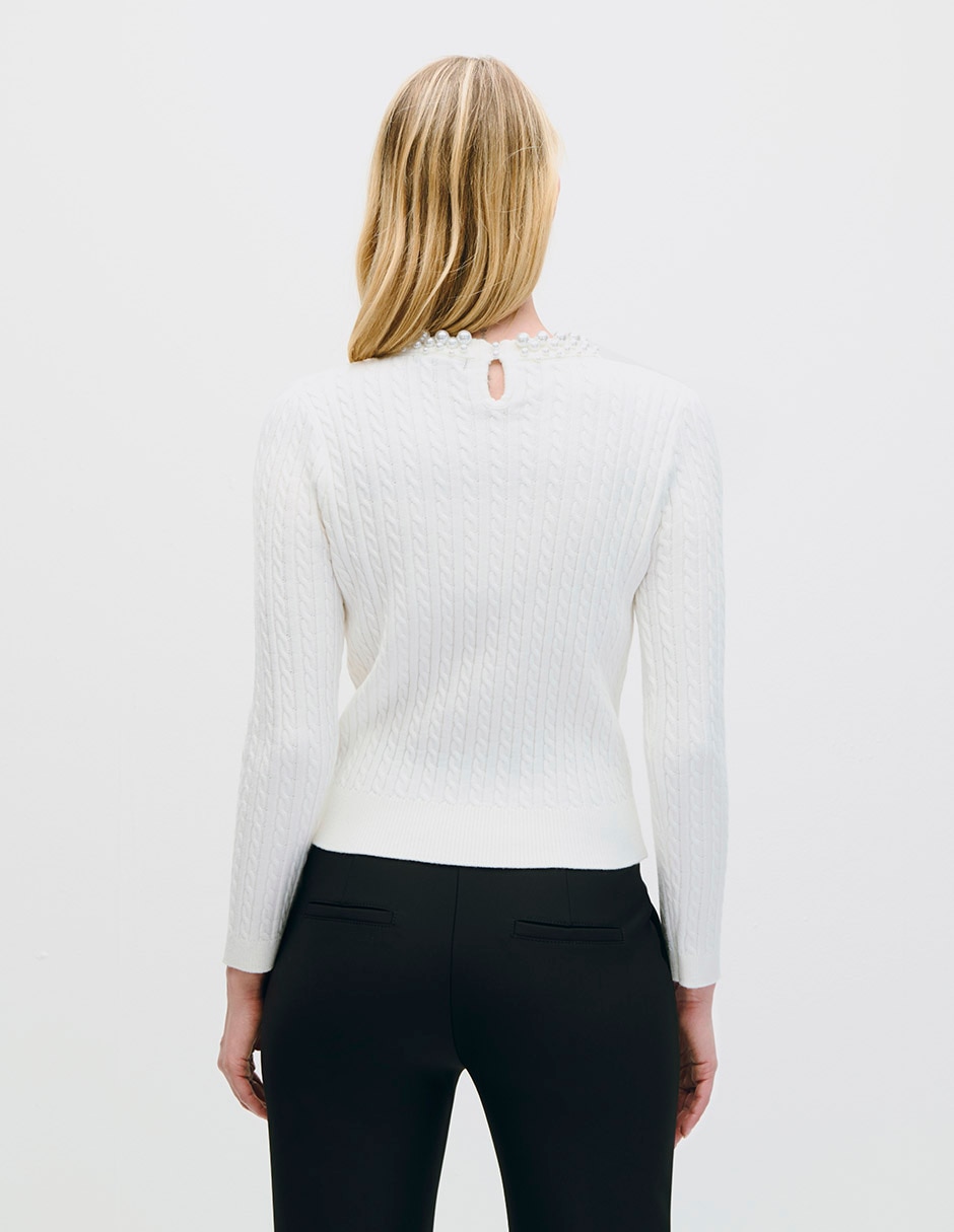 Suéter cuello redondo para mujer 3