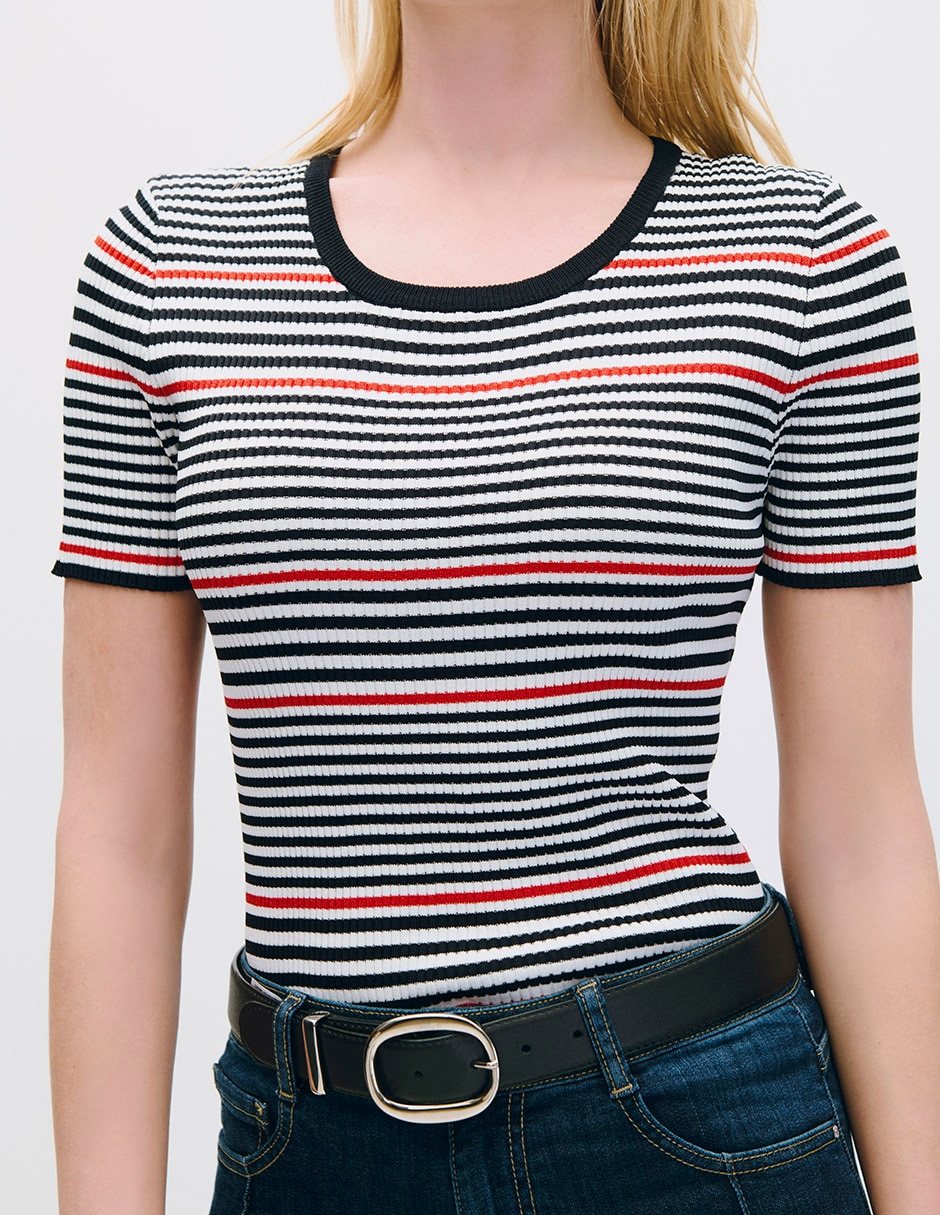 Blusa manga corta para mujer 4