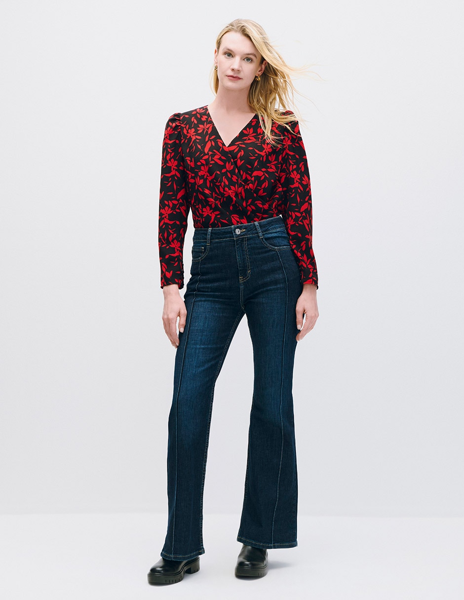 Blusa manga larga Kira para mujer 2