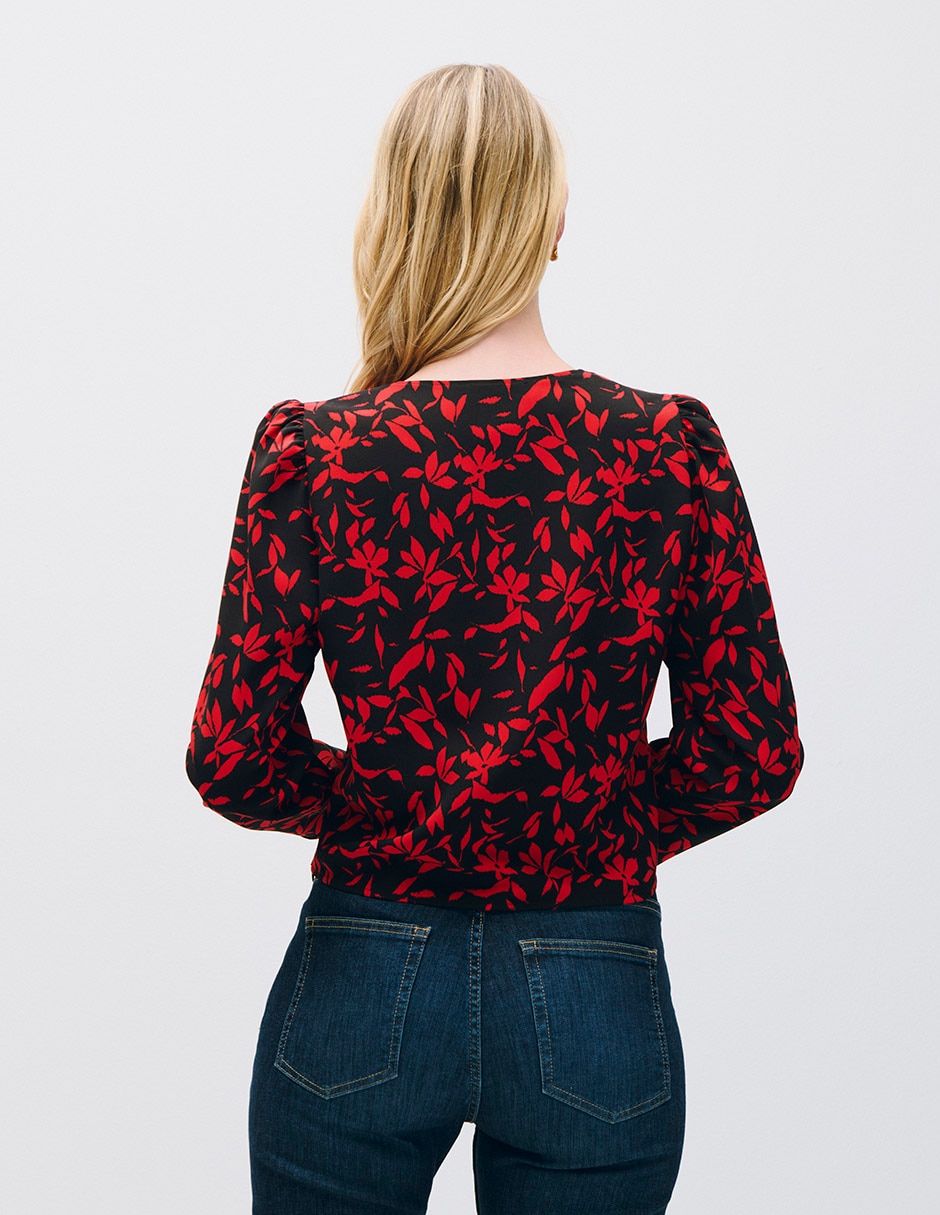 Blusa manga larga Kira para mujer 3