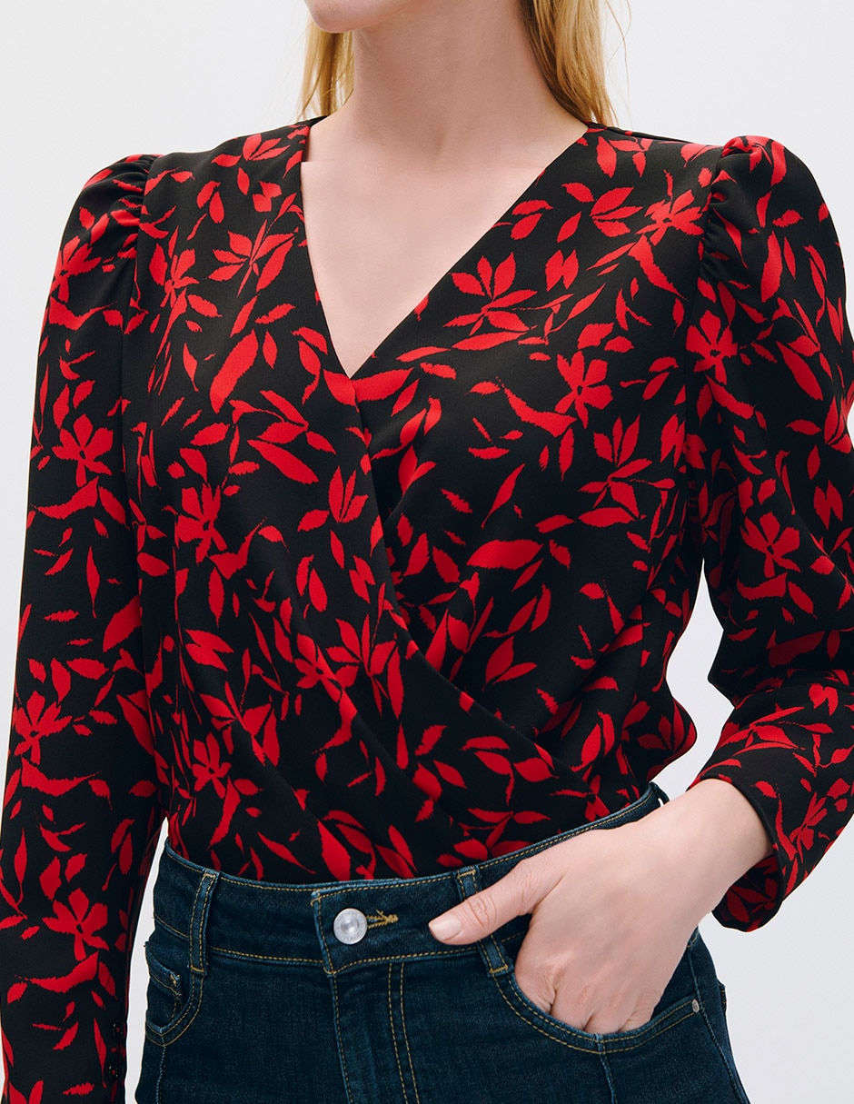 Blusa manga larga Kira para mujer 4