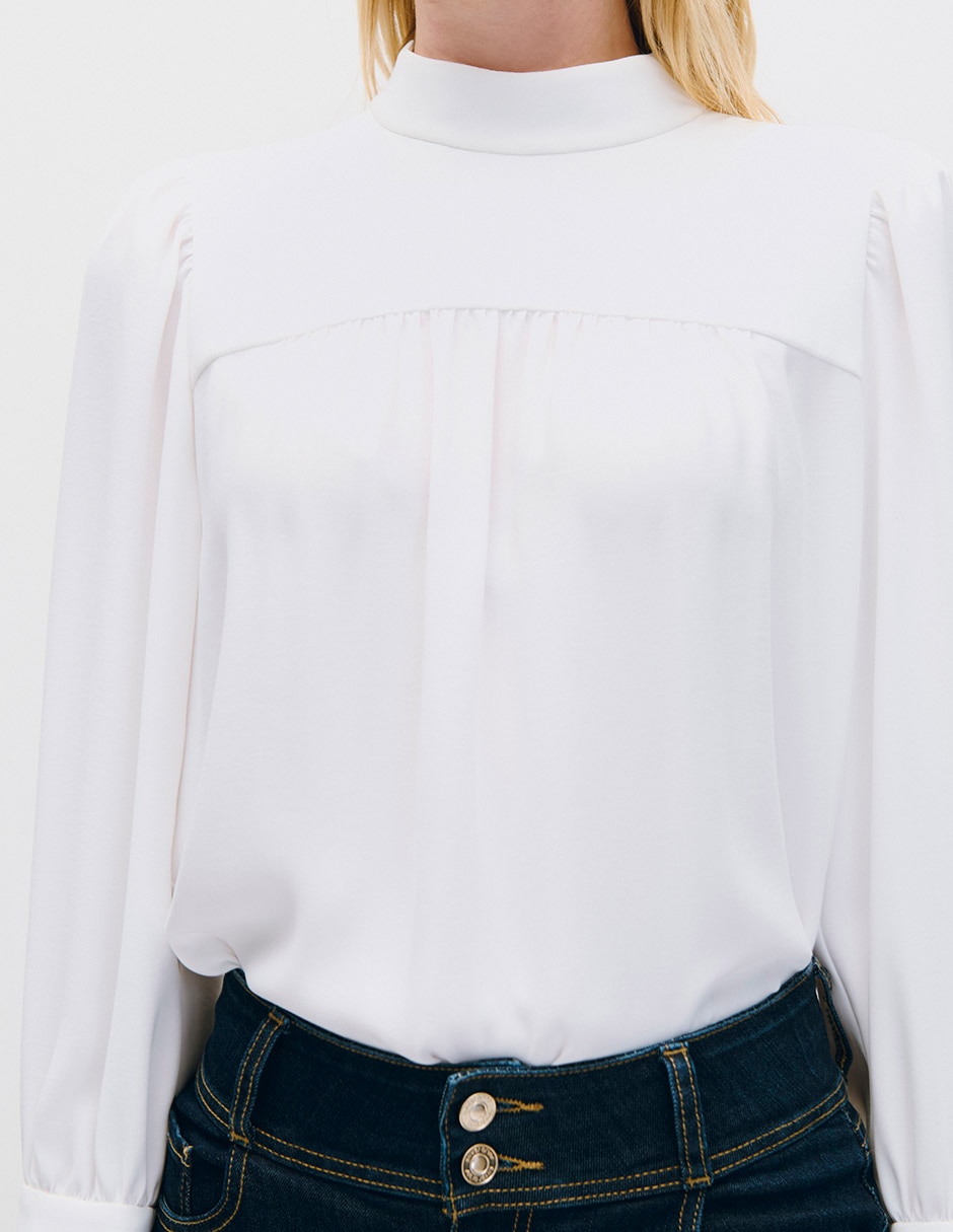 Blusa manga larga Kira para mujer 4