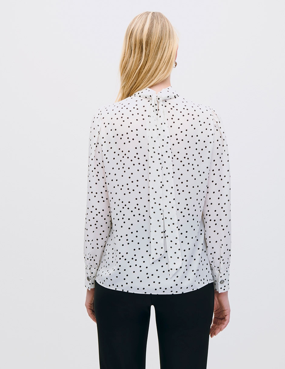 Blusa manga larga Kira para mujer 3