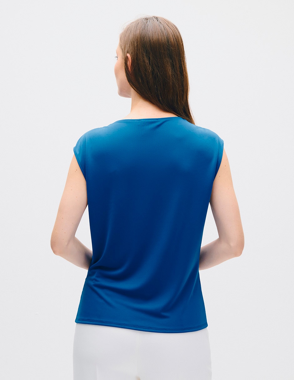 Blusa top sin manga para mujer 3