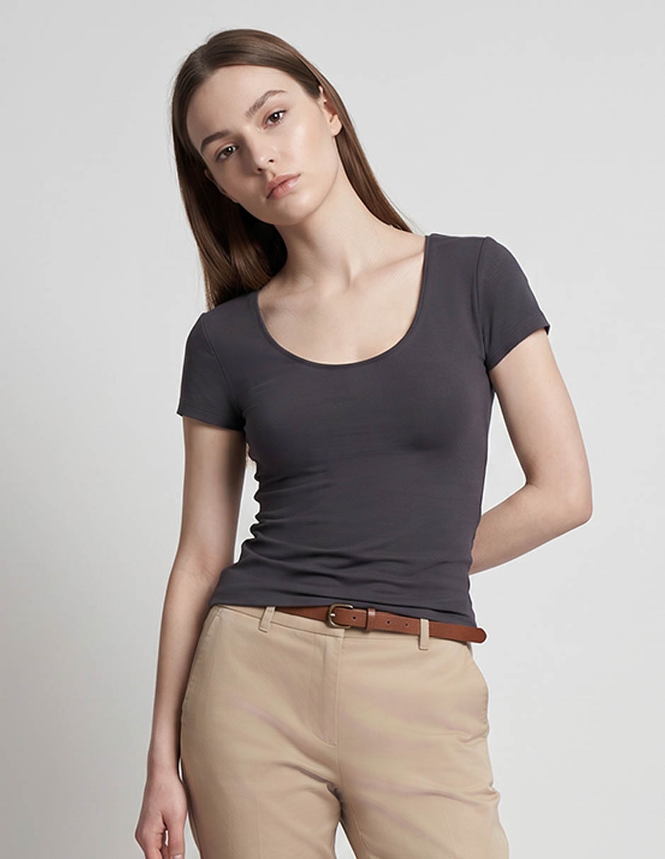 Blusa manga corta para mujer