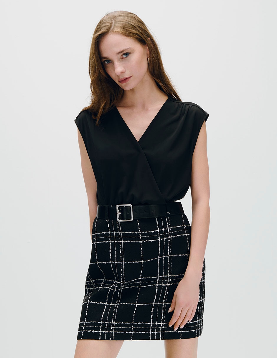 Blusa sin manga para mujer