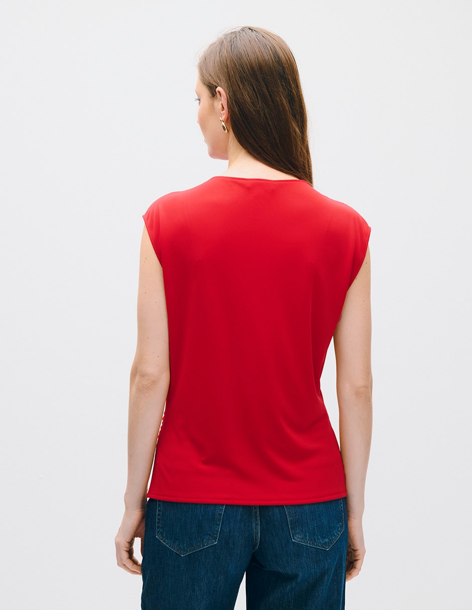 Blusa top sin manga para mujer 3