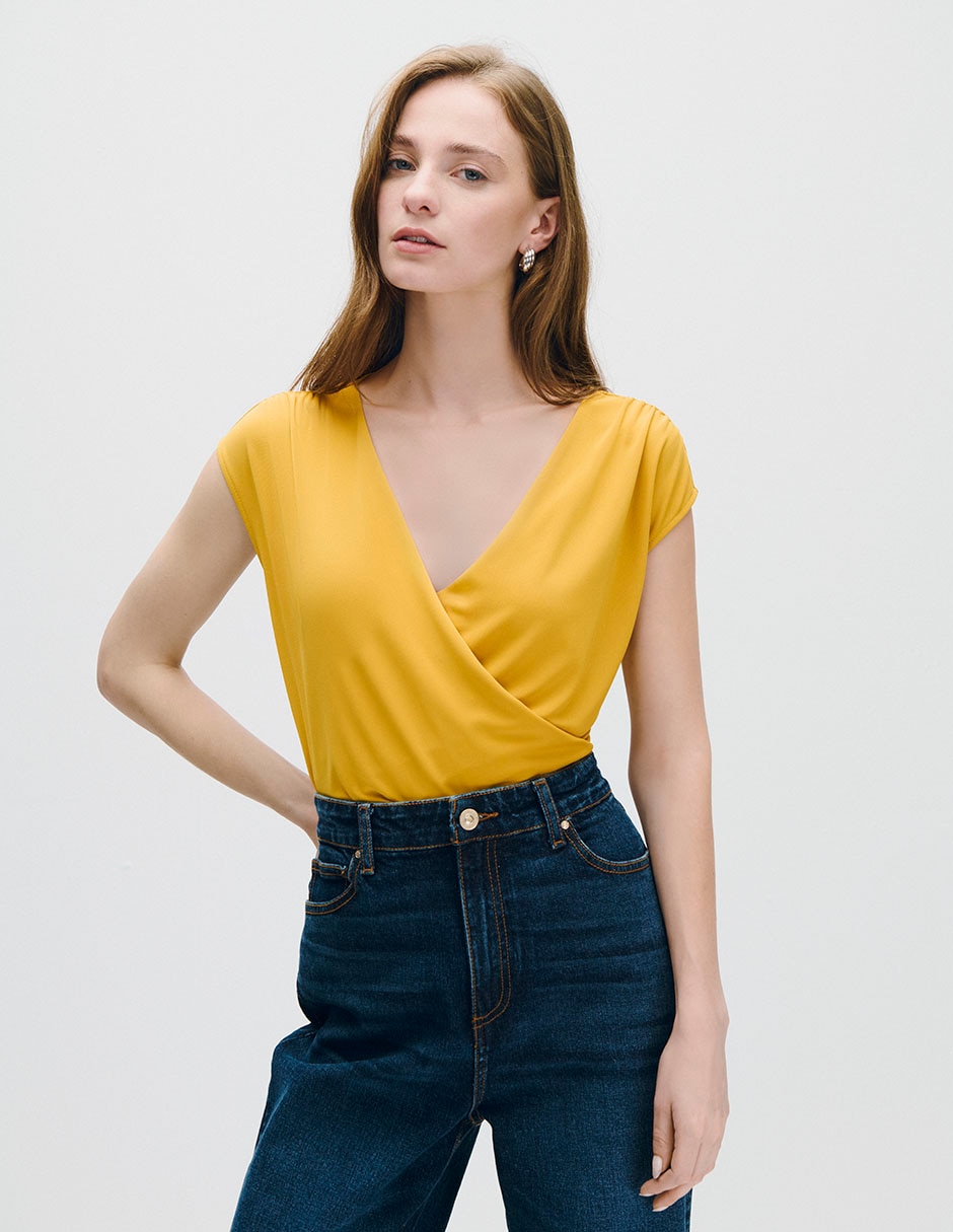 Blusa sin manga para mujer
