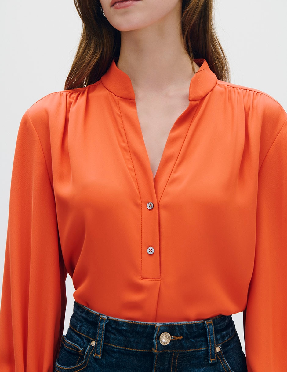 Blusa manga larga para mujer 4