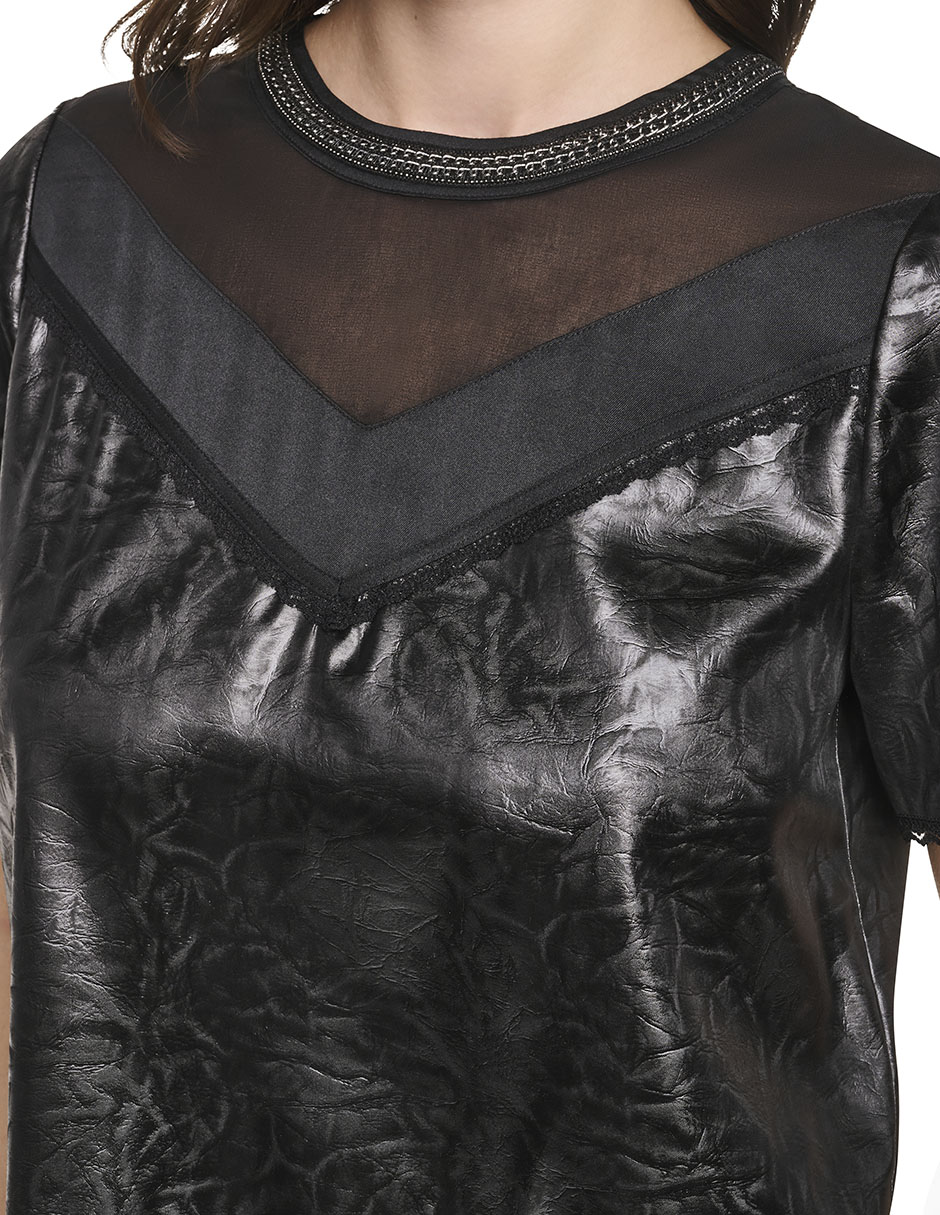 Blusa manga corta para mujer 3