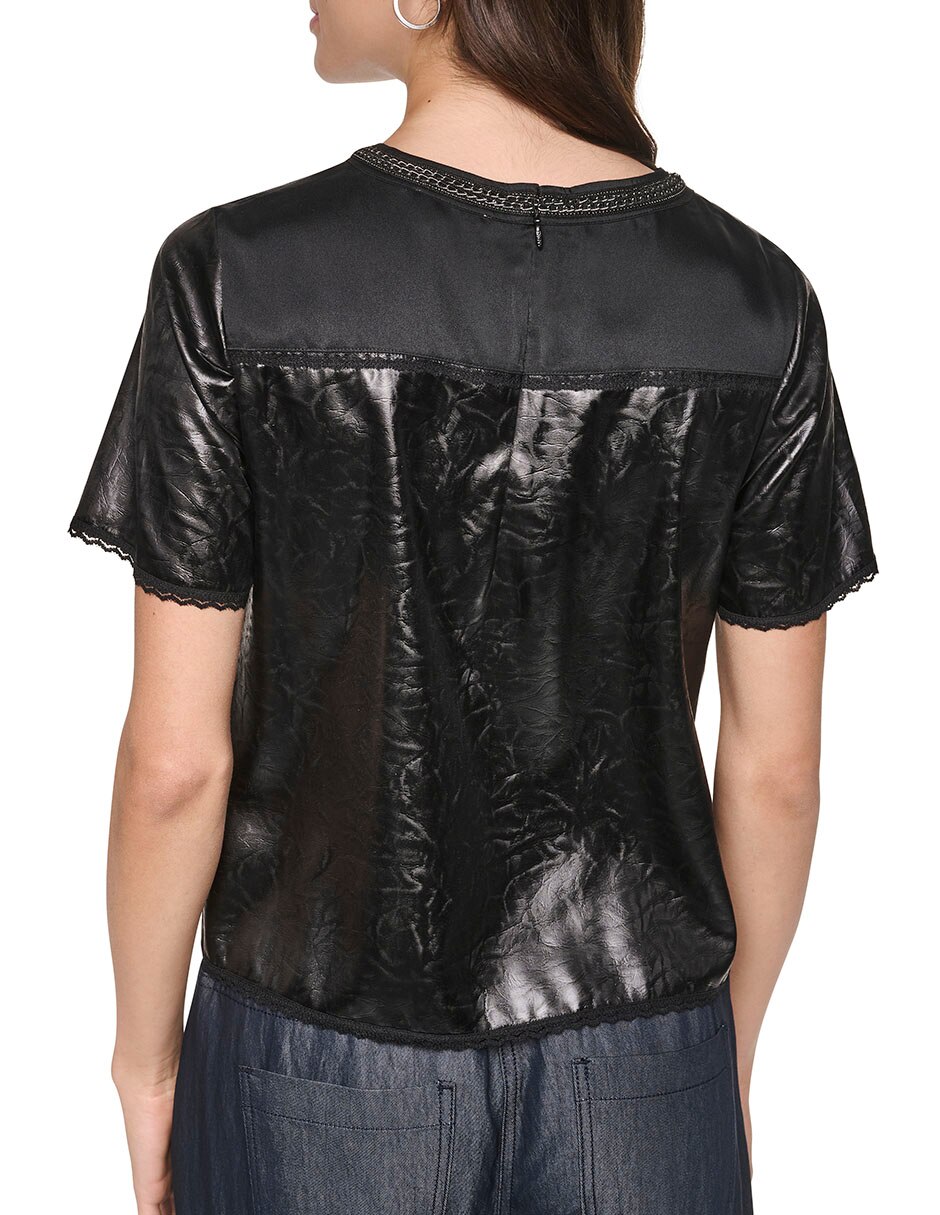 Blusa manga corta para mujer 5