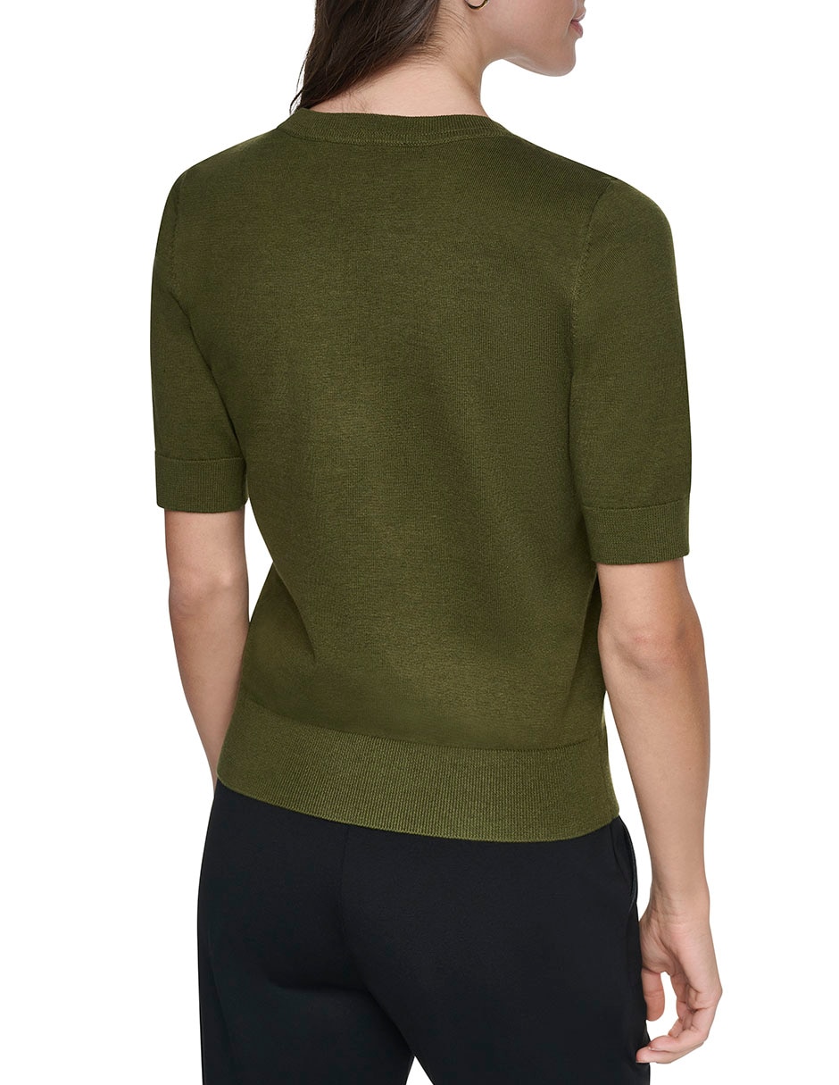 Suéter cuello v para mujer 4