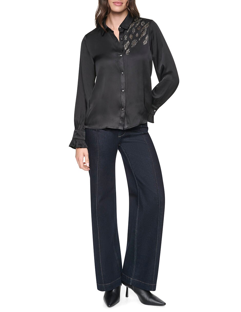 Blusa manga larga para mujer 4