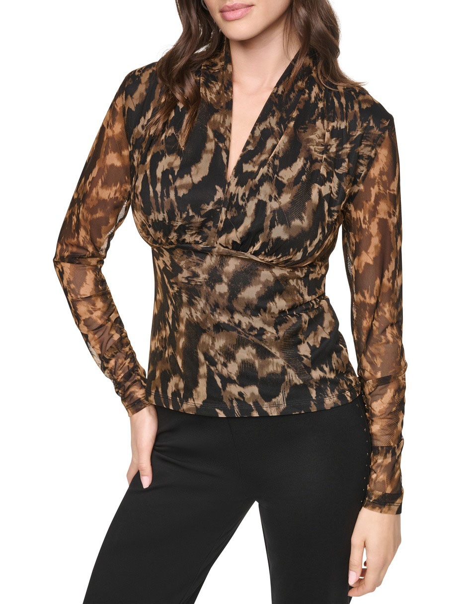 Blusa manga larga para mujer