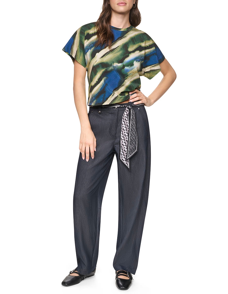 Blusa manga corta para mujer