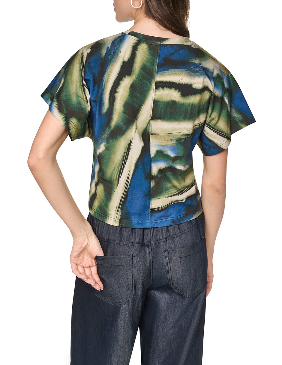 Blusa manga corta para mujer