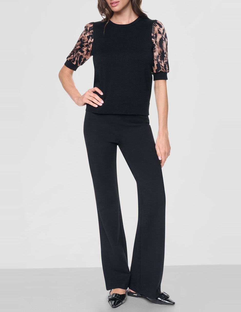 Suéter cuello redondo para mujer 2