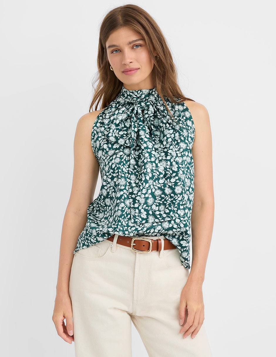 Blusa sin manga para mujer
