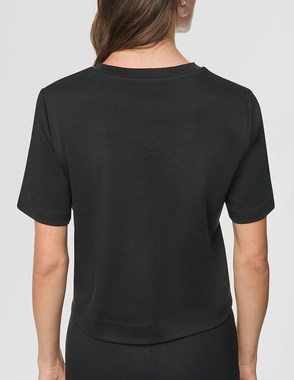 Playera manga corta cuello redondo mujer 3