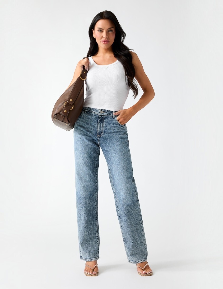 Jeans straight para mujer 4