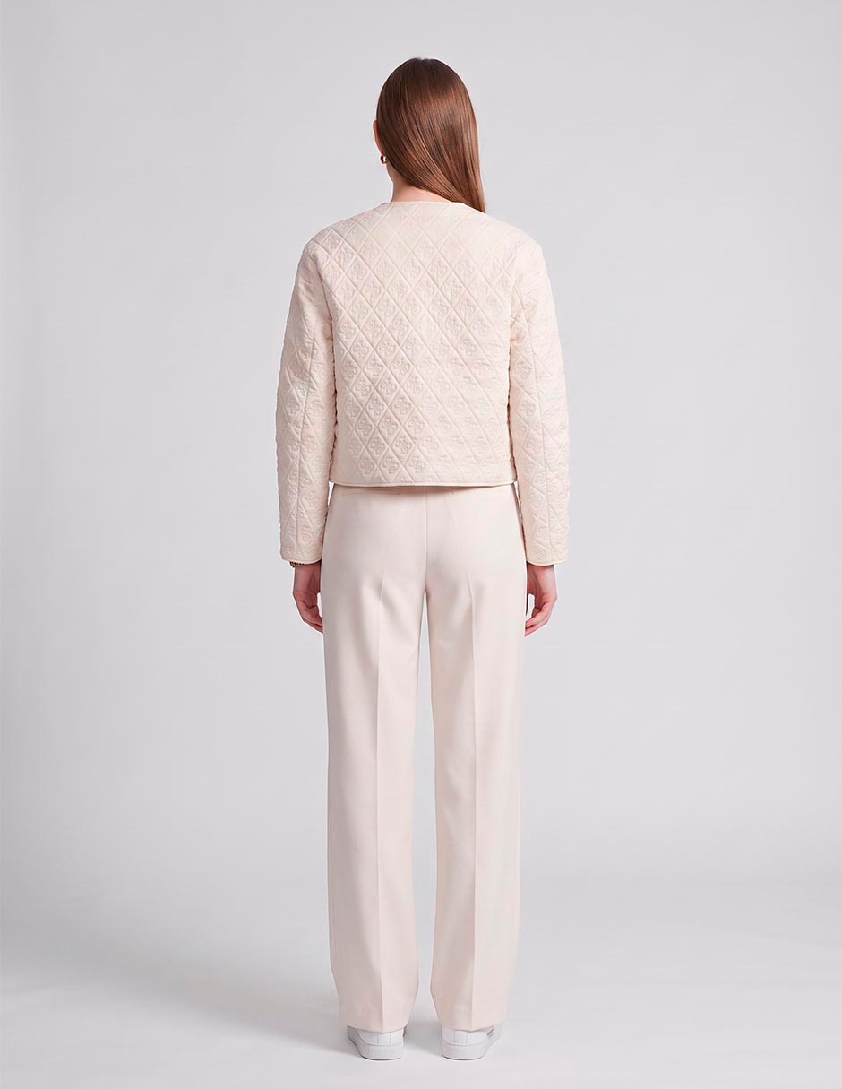 Chamarra edith crop logo para mujer 4