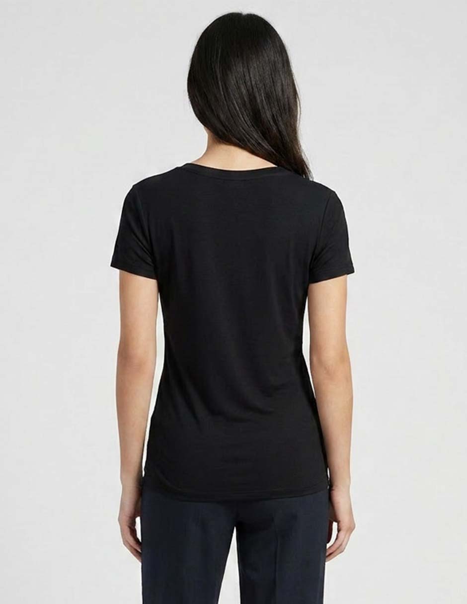 Playera manga corta cuello redondo para mujer 2