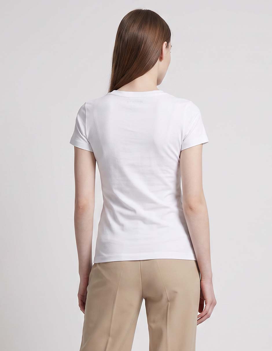 Playera manga corta cuello redondo para mujer 2