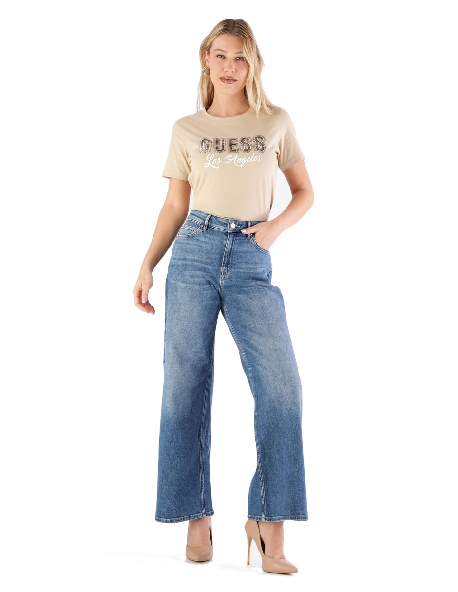 Playera manga corta sm26 cuello redondo para mujer 3