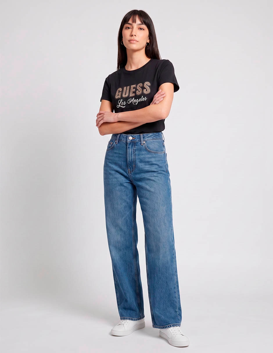 Playera manga corta cuello redondo para mujer 3