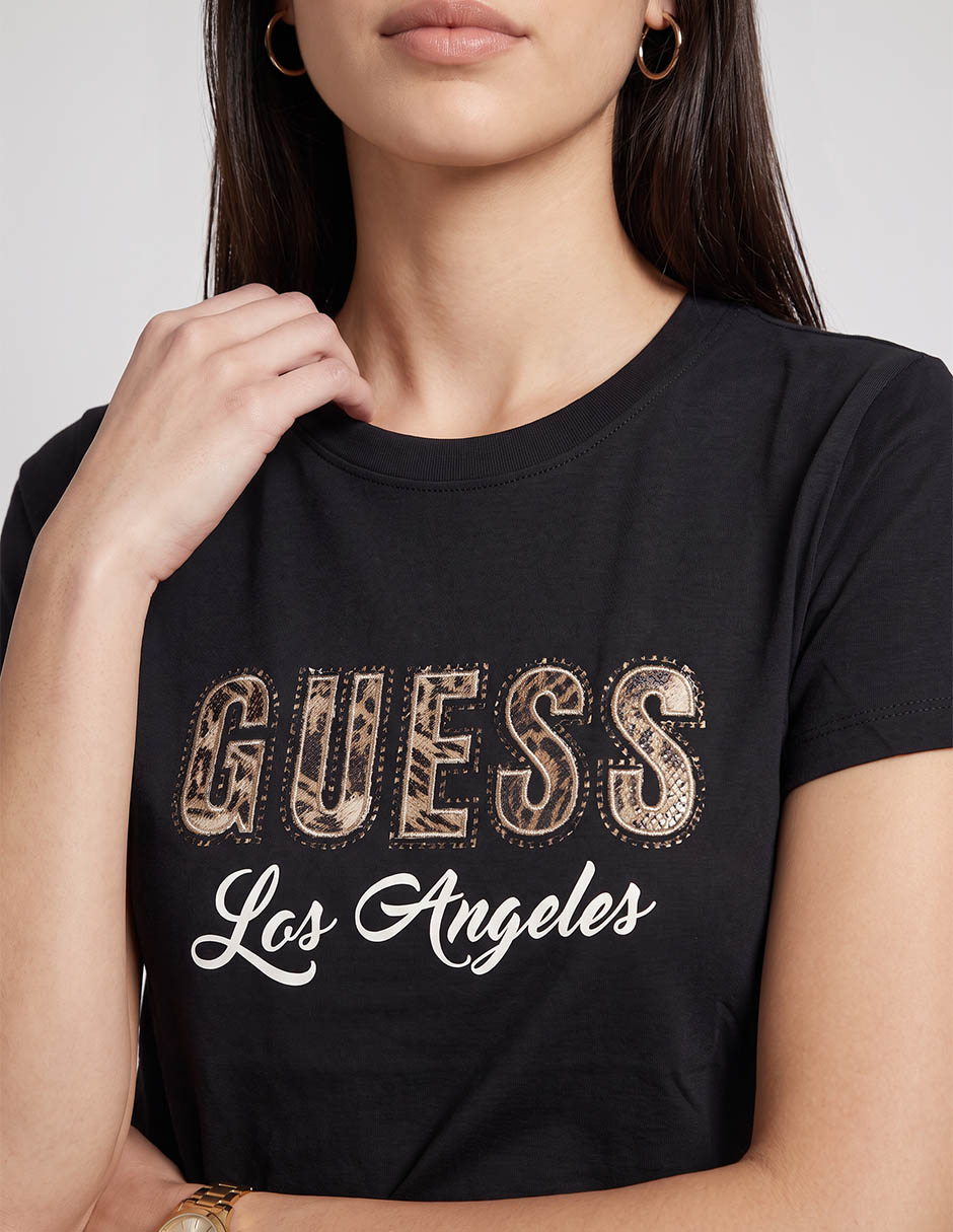 Playera manga corta cuello redondo para mujer 2