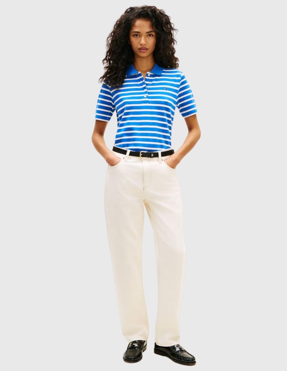 Playera tipo polo para mujer